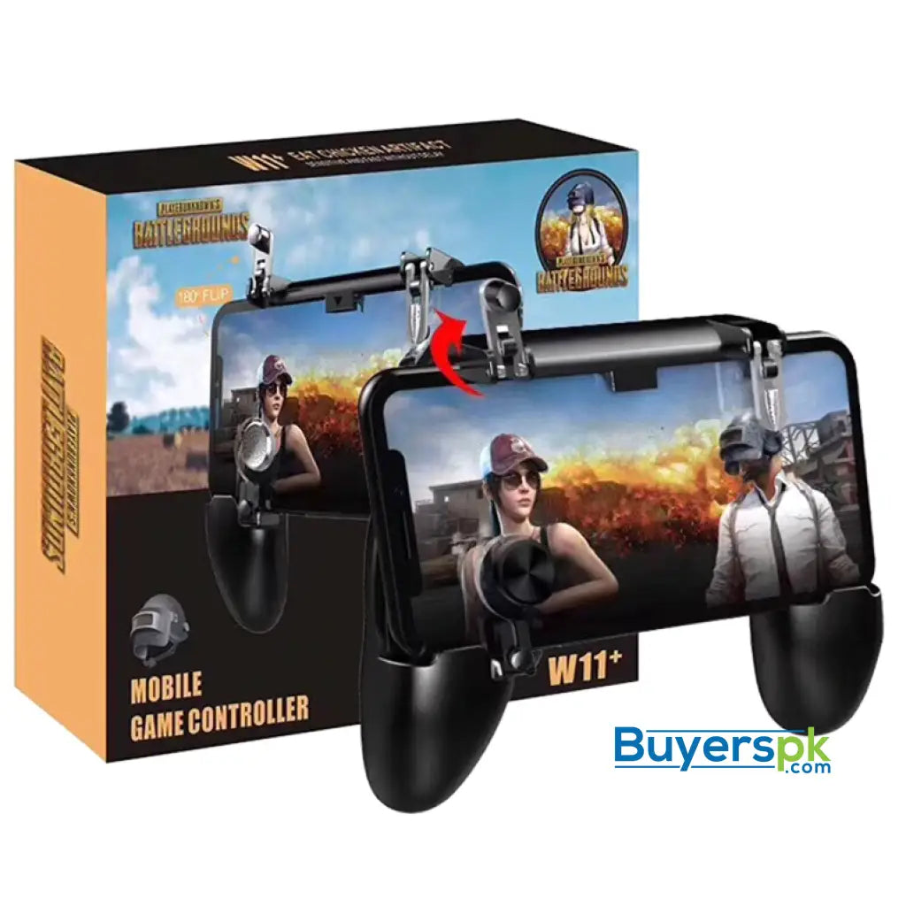 Pubg W11plus Mobile Game Pad L1r1 with Joystick Trigger - Black - Price in Pakistan Pubg W11plus Mobile Game Pad L1r1 with Joystick Trigger - Black - Price in Pakistan